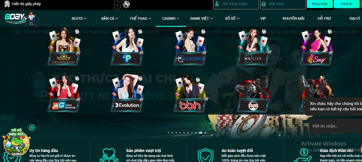 Giới thiệu về Casino online 8day: Một thế giới giải trí đỉnh cao